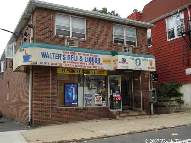 The exterior of a New Jersey deli.